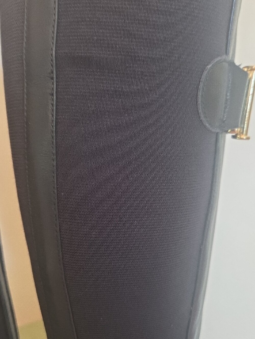 Isaac Mizrahi Black Over-the-Knee Boots with Gold Buckle - Picture 4 of 6